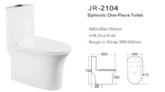 Lisses vitrés siphonnent la résistance à l'usure au plancher de toilette