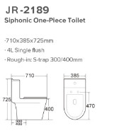 Rinçage en céramique de gravité de cabinet d'aisance de toilette d'une seule pièce de Siphonic d'économie de l'eau