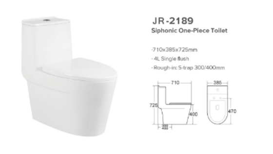 Rinçage en céramique de gravité de cabinet d'aisance de toilette d'une seule pièce de Siphonic d'économie de l'eau