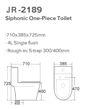 Flux simple 4L de carte de travail de Siphonic de Watercloset S de toilette philippine antibactérienne de piège