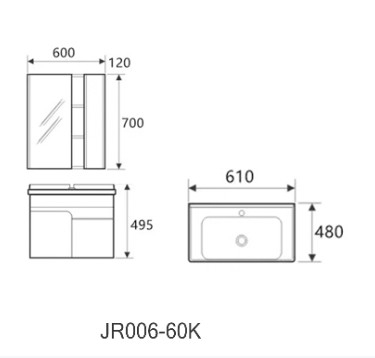 Le lavabo ISO9001 philippin a reflété la désodorisation automatique de Cabinets de vanité de salle de bains