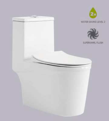 Le CE excédentaire de flux de Superswirl de piège d'Eddy Siphonic Commode With S a certifié