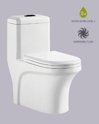 Style de tourbillonnement superbe de commode d'une seule pièce de toilette d'ISO9001 Siphonic