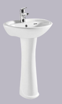Le lavage remet à lavabo sur pied moderne le bassin simple de trou de connexion lavabo philippin