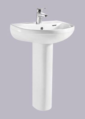 Facile de nettoyer la résistance moderne d'usage de lavabo sur pied de trou simple